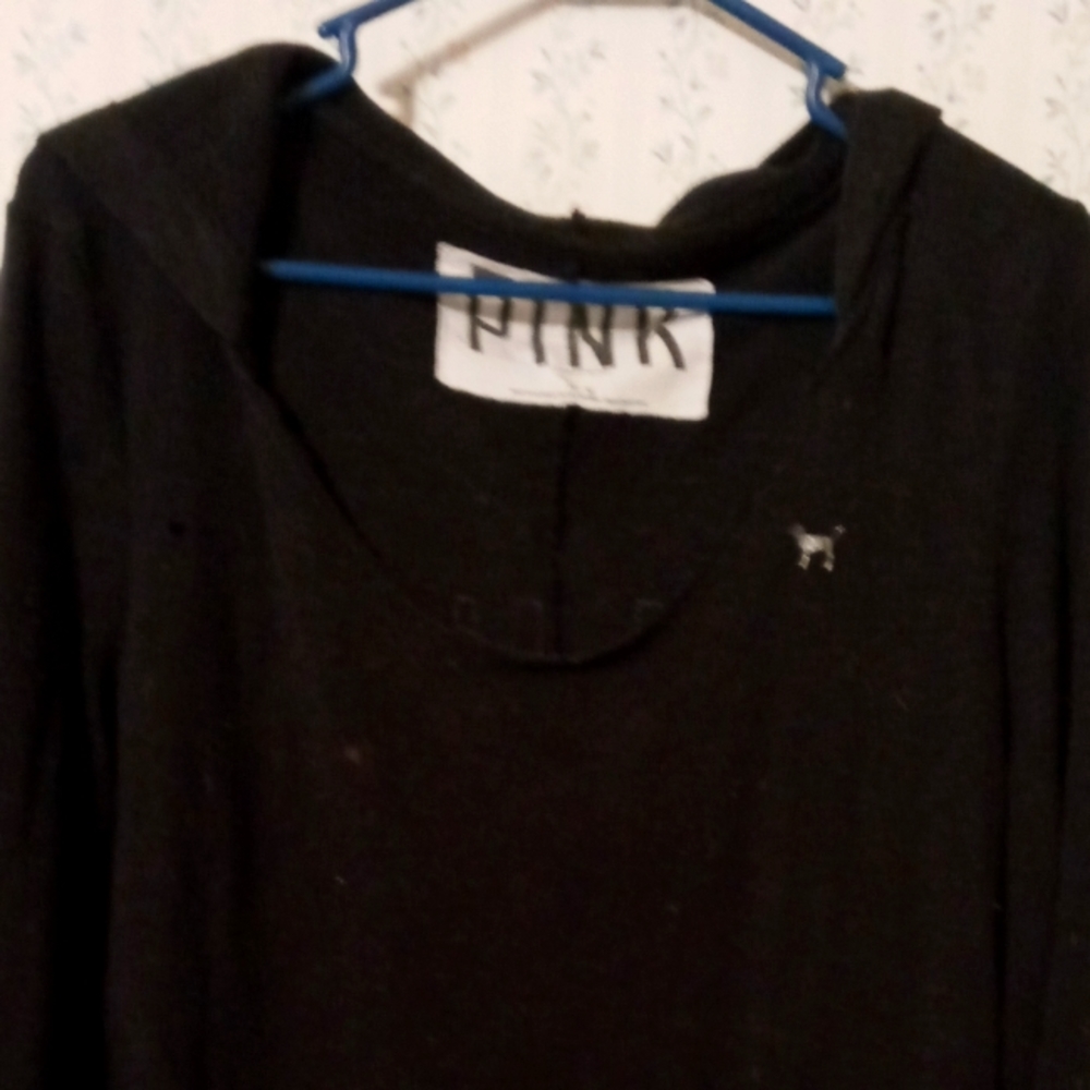 Victoria secret pink black sweater v neck